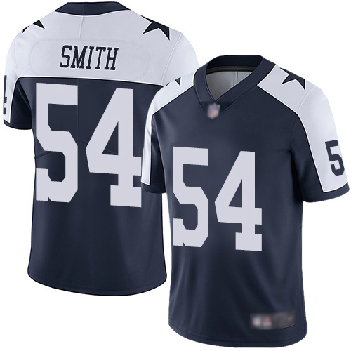 Men Dallas Cowboys Limited Navy Blue Jaylon Smith Alternate #54 Vapor Untouchable Throwback NFL Jersey->women nfl jersey->Women Jersey